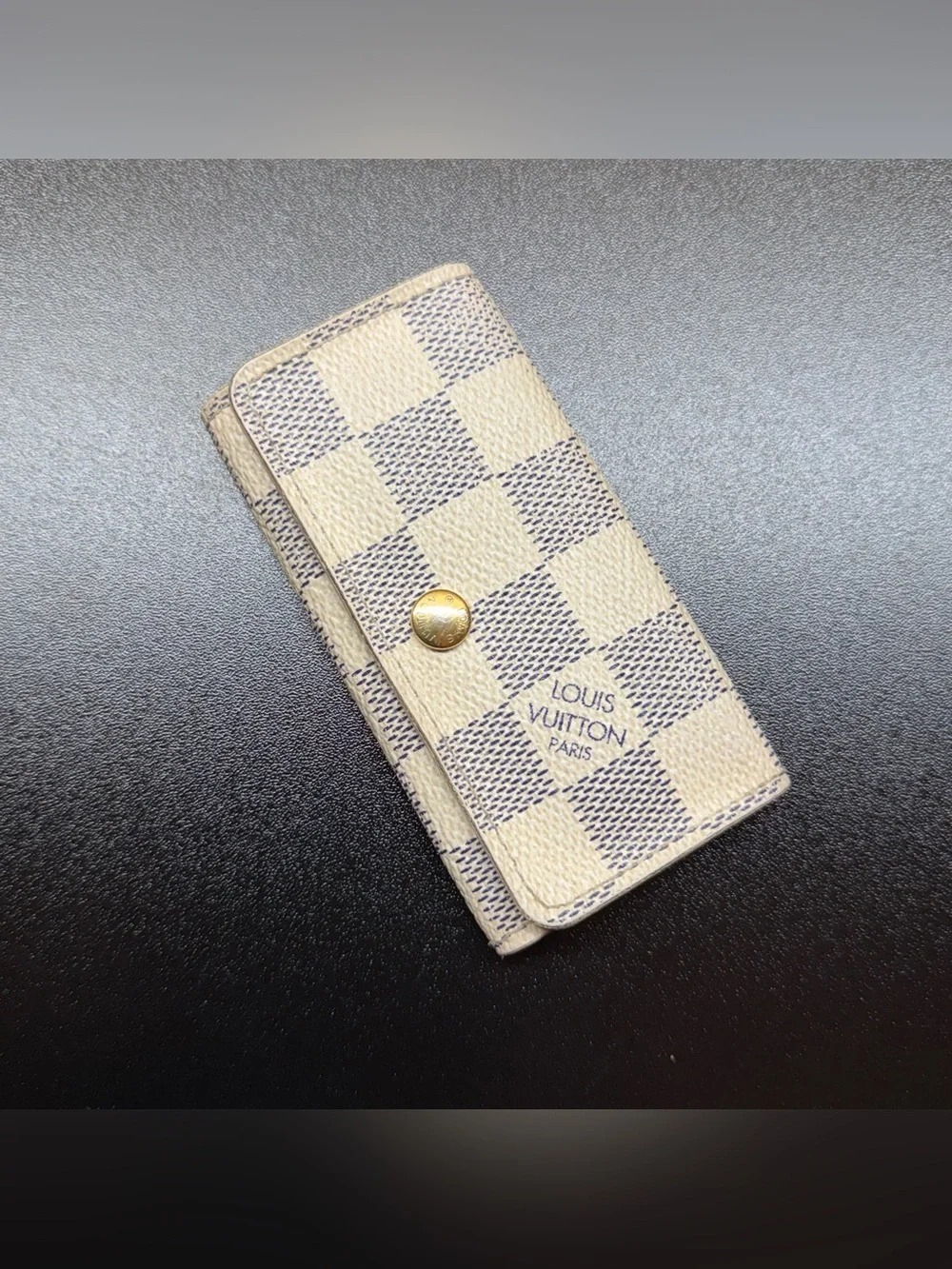Louis Vuitton Damier Azur 4 Key Holder